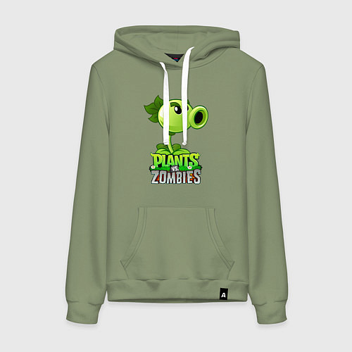 Женская толстовка-худи Plants vs Zombies Горохострел / Авокадо – фото 1