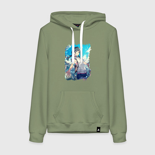 Женская толстовка-худи Добрая Хина / Авокадо – фото 1