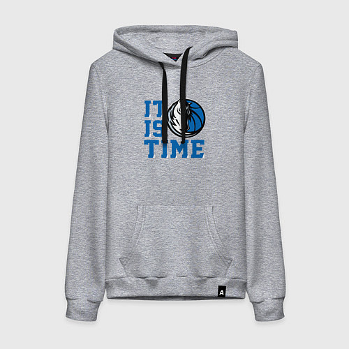 Женская толстовка-худи It Is Dallas Mavericks Time Даллас Мэверикс / Меланж – фото 1