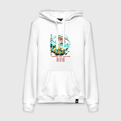 Женская толстовка-худи Асуна в деле / Белый – фото 1