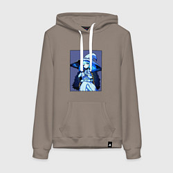 Толстовка-худи хлопковая женская Ранни с бутылочкой Elden Ring, цвет: утренний латте