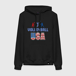 Женская толстовка-худи USA - Volleyball