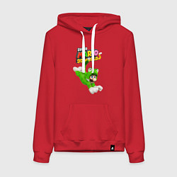 Женская толстовка-худи Luigi cat Super Mario 3D World Nintendo