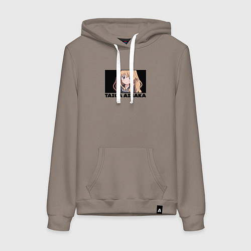 Женская толстовка-худи Удивлённая Тайга Торадора / Утренний латте – фото 1