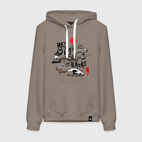 Женская толстовка-худи RHCP альбомы / Утренний латте – фото 1