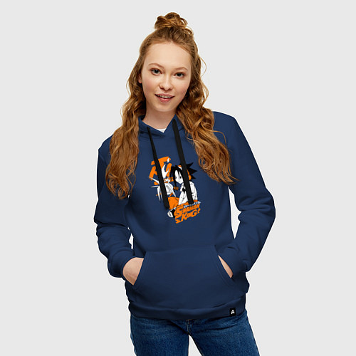 Женская толстовка-худи ШАМАН КИНГ SHAMAN KING ЙО / Тёмно-синий – фото 3