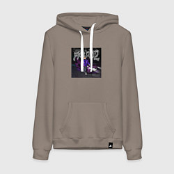 Толстовка-худи хлопковая женская OG BUDA FREERIO2, цвет: утренний латте