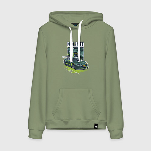 Женская толстовка-худи Aston Martin No Limit Нет Предела / Авокадо – фото 1