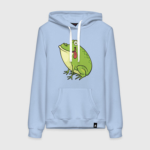 Женская толстовка-худи Милый Лягушонок / Мягкое небо – фото 1