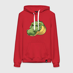 Женская толстовка-худи Стиль Крокодила