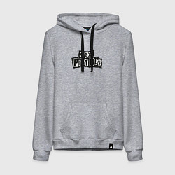 Толстовка-худи хлопковая женская Секс Пистолз Логотип, цвет: меланж