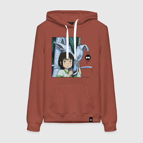 Женская толстовка-худи Haku & Sen / Кирпичный – фото 1