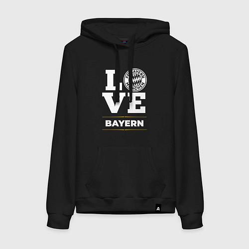 Женская толстовка-худи Bayern Love Classic / Черный – фото 1