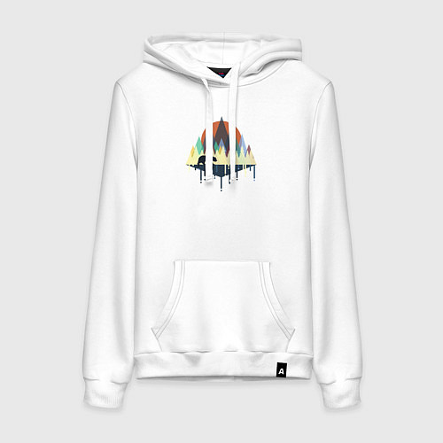 Женская толстовка-худи Медвежьи походы / Белый – фото 1