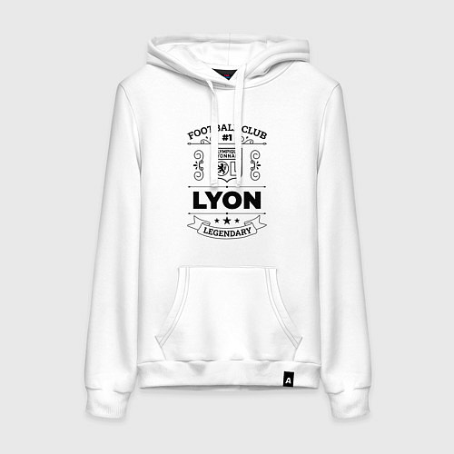 Женская толстовка-худи Lyon: Football Club Number 1 Legendary / Белый – фото 1