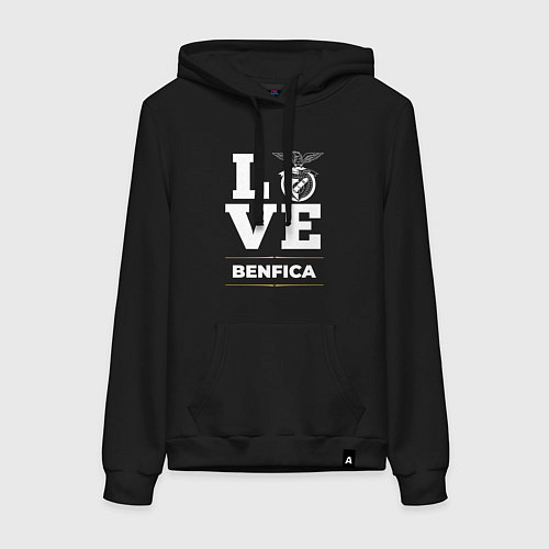 Женская толстовка-худи Benfica Love Classic / Черный – фото 1