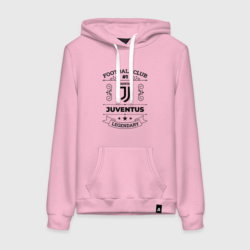 Женская толстовка-худи Juventus: Football Club Number 1 Legendary / Светло-розовый – фото 1