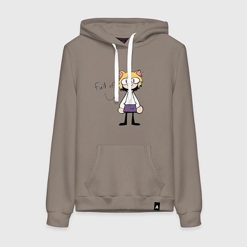 Женская толстовка-худи Full of neco arc / Утренний латте – фото 1