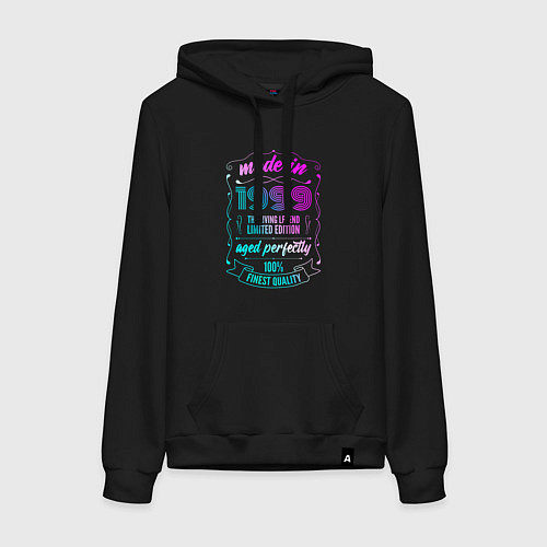 Женская толстовка-худи Made in 1999 / Черный – фото 1