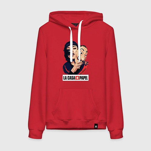 Женская толстовка-худи Бумажный дом La casa de papel / Красный – фото 1