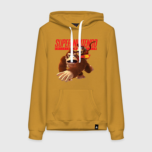 Женская толстовка-худи Nintendo - DK / Горчичный – фото 1