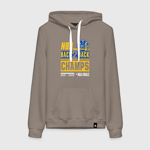 Женская толстовка-худи GOLDEN STATE WARRIORS NBA CHAMPION / Утренний латте – фото 1