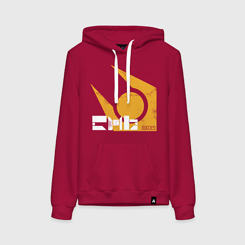 Женская толстовка-худи Half life - city 17 / Маджента – фото 1