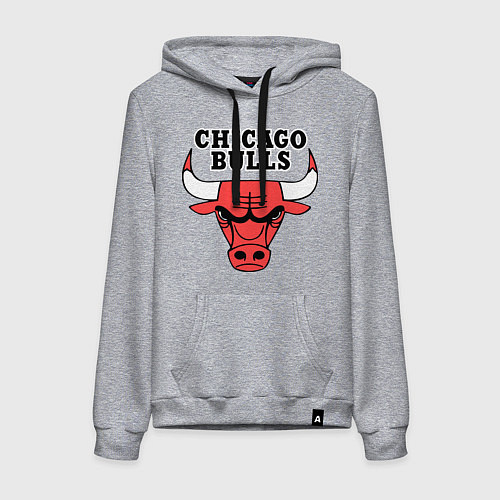 Женская толстовка-худи Chicago Bulls / Меланж – фото 1