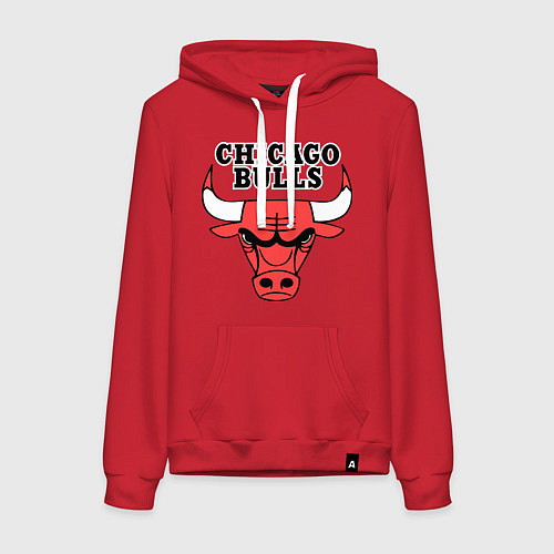 Женская толстовка-худи Chicago Bulls / Красный – фото 1