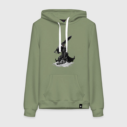 Женская толстовка-худи Berserk the Black Swordsman / Авокадо – фото 1