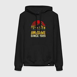 Женская толстовка-худи Потрясающий динозавр с 1989 года