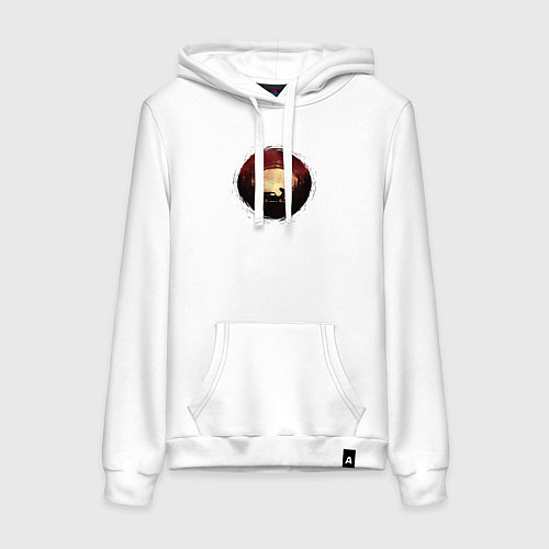 Женская толстовка-худи Offroad bear / Белый – фото 1