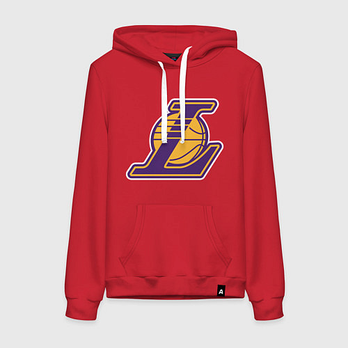 Женская толстовка-худи Los Angeles Lakers NBA logo / Красный – фото 1