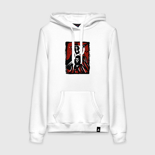 Женская толстовка-худи Punk girls / Белый – фото 1