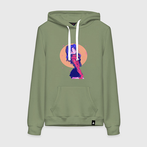 Женская толстовка-худи Misato Katsuragi Evangelion / Авокадо – фото 1