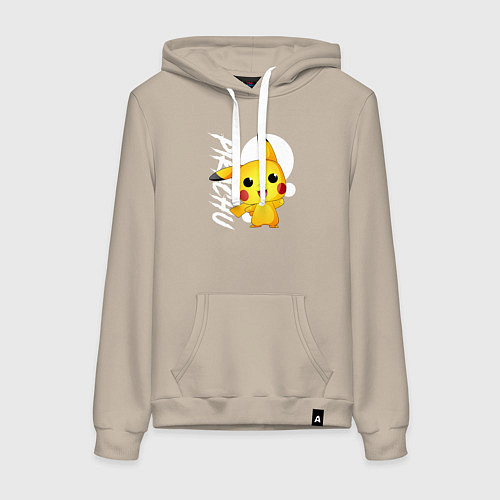 Женская толстовка-худи Funko pop Pikachu / Миндальный – фото 1