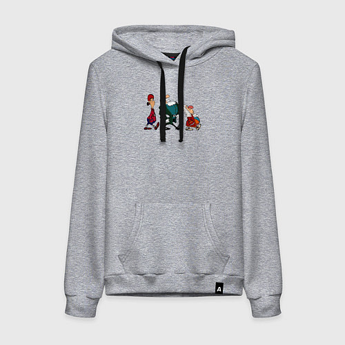 Женская толстовка-худи Ливси и компания / Меланж – фото 1