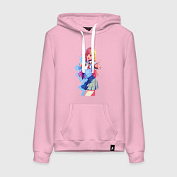 Толстовка-худи хлопковая женская Марин Китагава - Фарфоровая кукла, цвет: светло-розовый