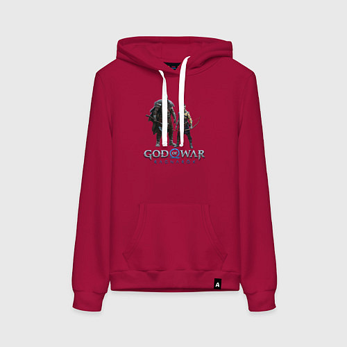 Женская толстовка-худи Отец и сын GoW Ragnarok / Маджента – фото 1