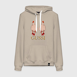 Женская толстовка-худи Два весёлых гуся - GUSSI - Fashion 2055