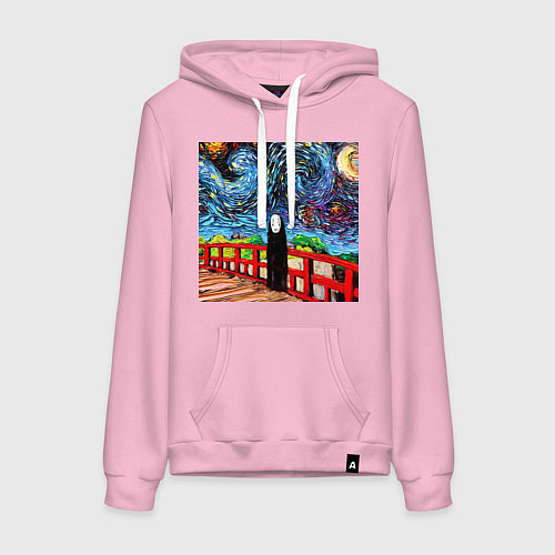 Женская толстовка-худи Безликий Гог / Светло-розовый – фото 1