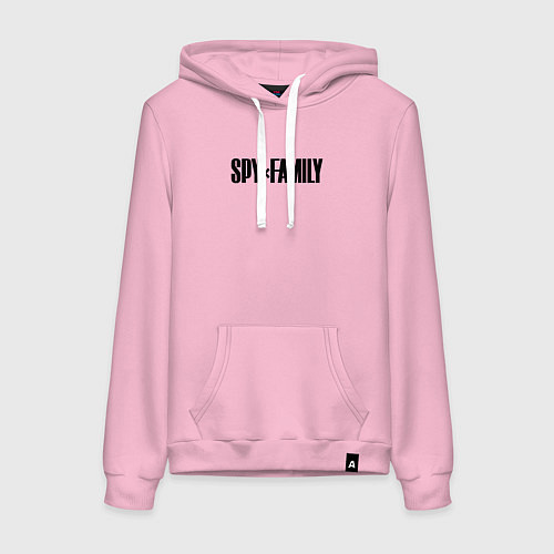 Женская толстовка-худи Spy Family - Logo / Светло-розовый – фото 1