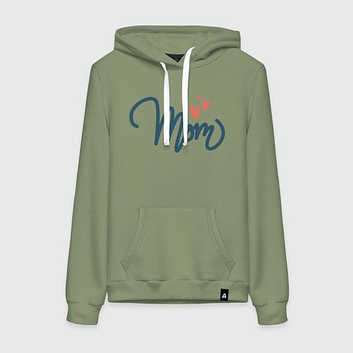 Женская толстовка-худи Mom Love / Авокадо – фото 1
