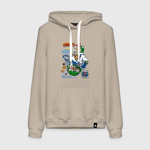 Женская толстовка-худи Червяк Джим / Миндальный – фото 1