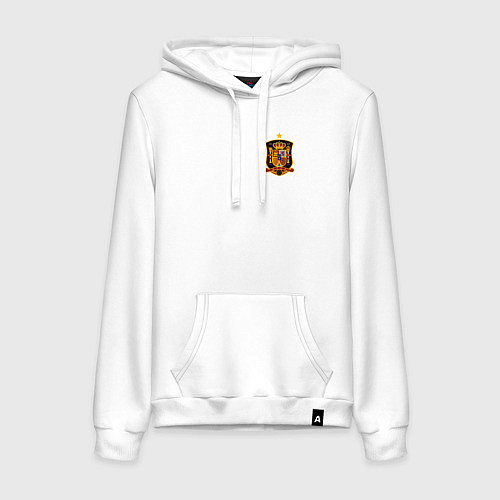 Женская толстовка-худи Сборная Испании логотип / Белый – фото 1