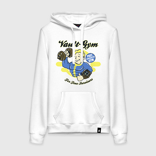 Женская толстовка-худи Vault GYM - for true survivors / Белый – фото 1