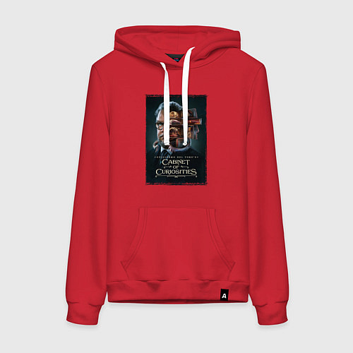 Женская толстовка-худи Кабинет редкостей Гильермо дель Торо арт / Красный – фото 1
