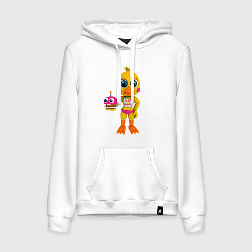 Женская толстовка-худи Той Чикa с пирожным / Белый – фото 1