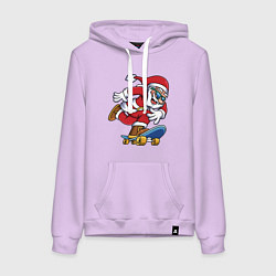 Женская толстовка-худи Скейтер Санта