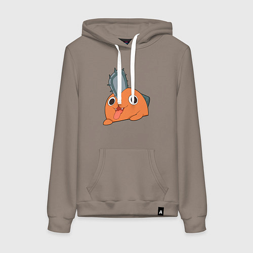 Женская толстовка-худи Демон бензопилы - Почита / Утренний латте – фото 1